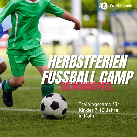 Gewinnspiel für einen Platz im Fußballcamp für Kinder