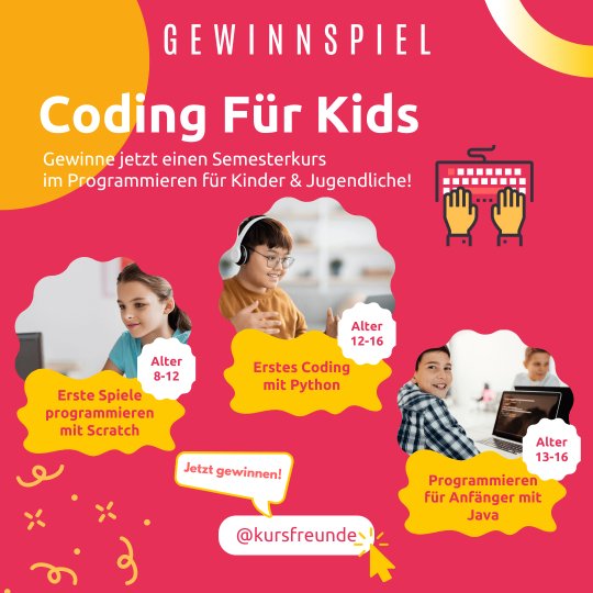 Instagram Gewinnspiel für Codingkurse für Kids