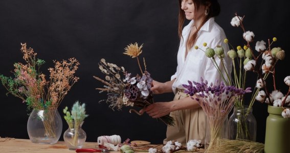 Day Workshop: Trockenblumenbouquet | Erwachsene | Niederkassel