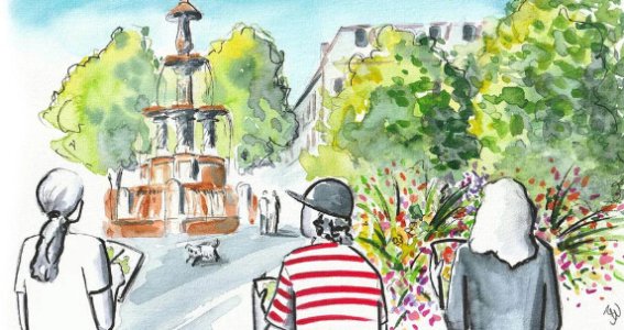 Workshop Kinder mit Eltern: Urban Sketching  | 6  - 99 Jahre | Au-Haidhausen