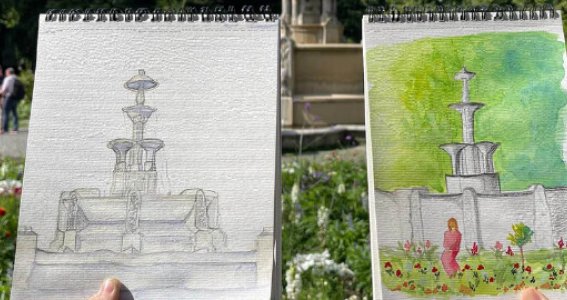 Workshop Kinder mit Eltern: Urban Sketching  | 6  - 99 Jahre | Au-Haidhausen