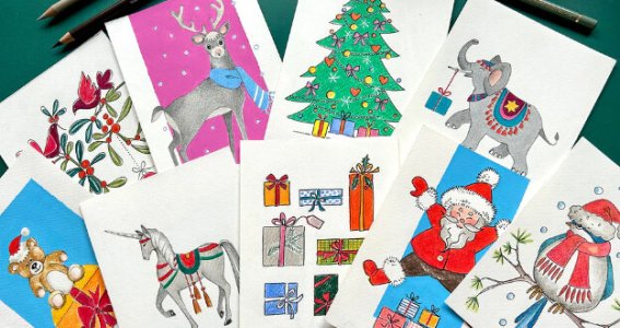 Wochenend-Workshop: Wir malen Weihnachten | 6  - 17 Jahre | Au-Haidhausen