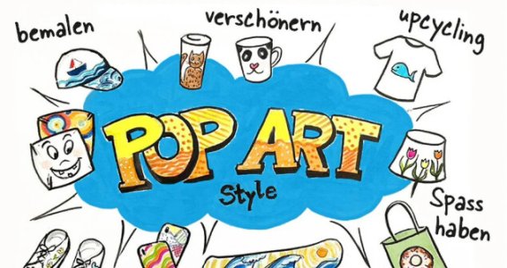 Wochenend-Workshop: Dein Lieblingsteil im Pop Art  | 7  - 17 Jahre | Au-Haidhausen