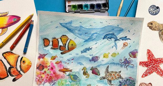 Wochenend-Workshop: Aquarellkurs | 6  - 17 Jahre | Au-Haidhausen