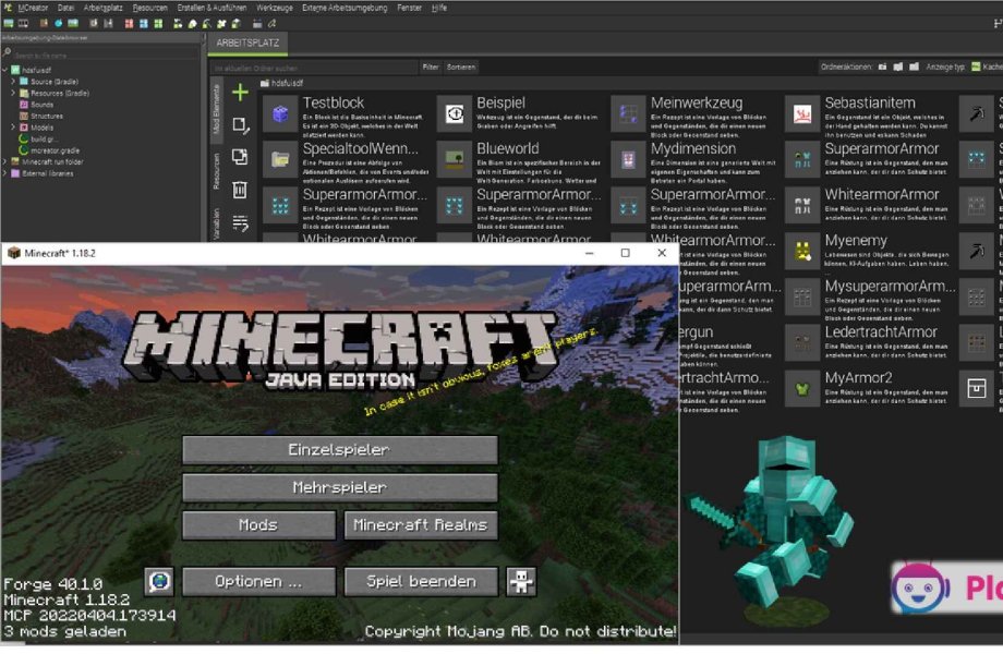 Minecraft-Mods programmieren lernen | 10  - 16 Jahre | Online